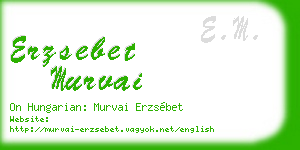 erzsebet murvai business card