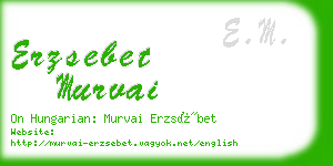 erzsebet murvai business card